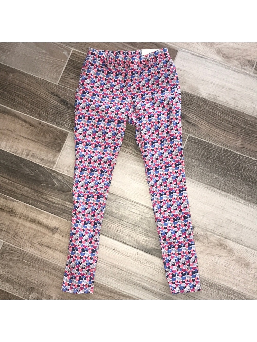 Gap Kids Girls High Stretch Legging Jeans Size 14 Regular Heart Print NWT